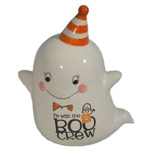 Halloween Ceramic Ghost I'm With the BOO CREW